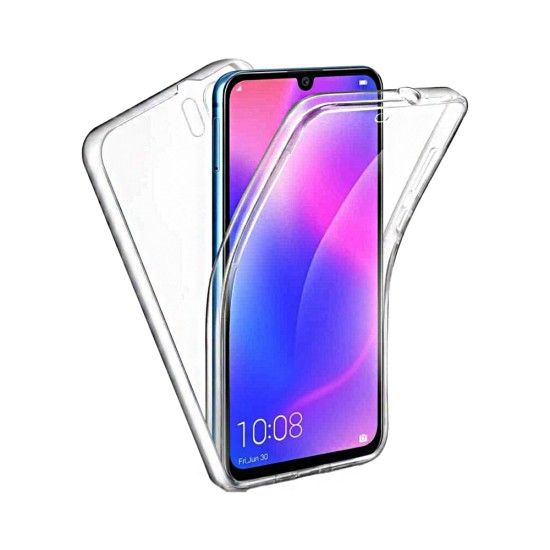 Capa de Silicone 360º para Huawei Y7 2019/Y7 Pro 2019 Transparente